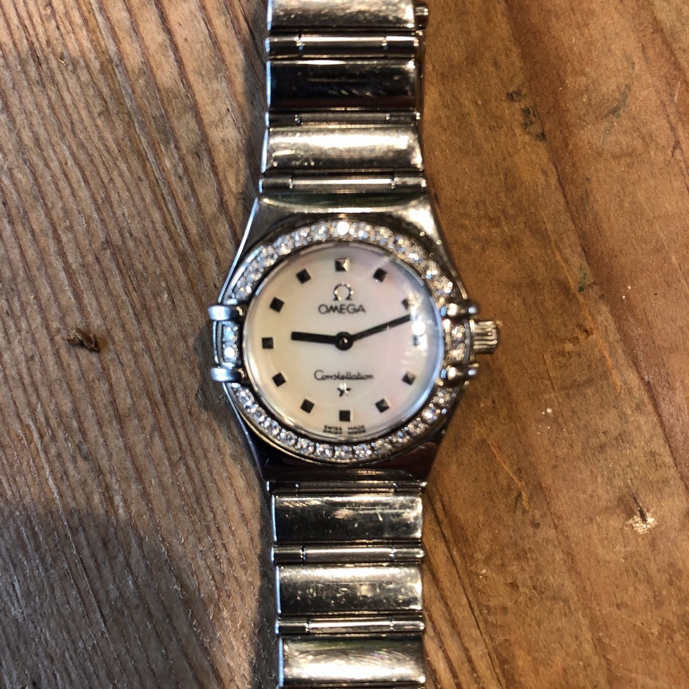 Women's Diamond Bezel Omega Constellation Watch